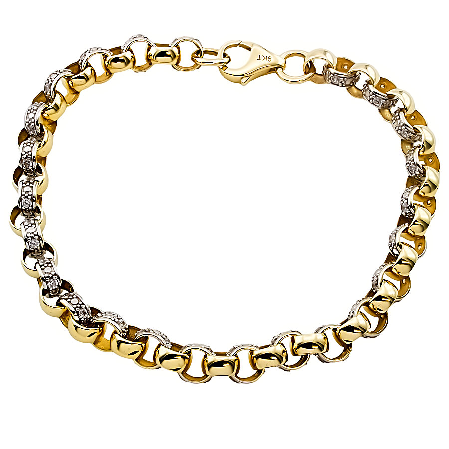 9ct Gold 15.8g 9 inch Belcher Bracelet